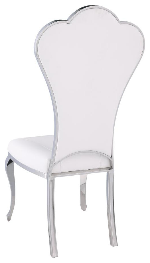 Shell Back Side Chair   Set Of 2  White   Traditional   Dining Chairs   by GwG Outlet  Houzz