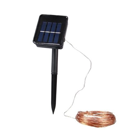 100 Micro LEDs Solar String Light with 33ft Long Copper Wire for Outdoor & Indoor Decor