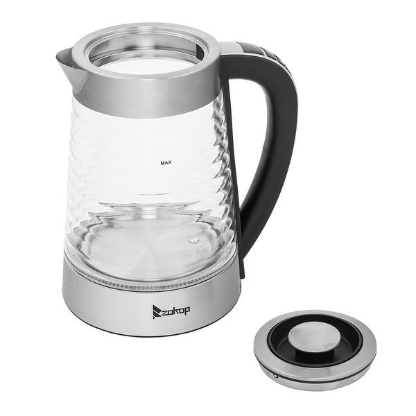 2.2L 1100W Electric Kettle with Blue Light and Electronic Handle