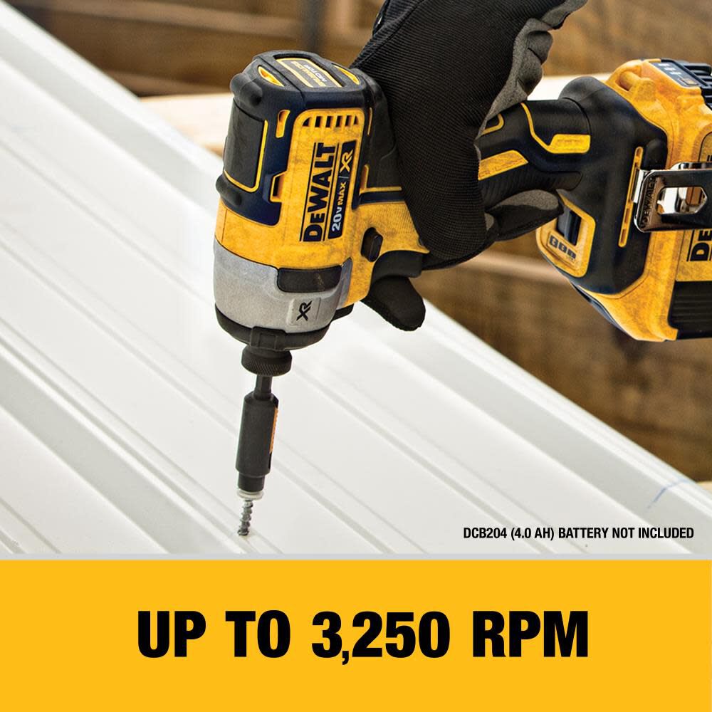 DEWALT 20 V MAX XR Brushless 1/4 In. 3-Speed Impact Driver DCF887D2 from DEWALT