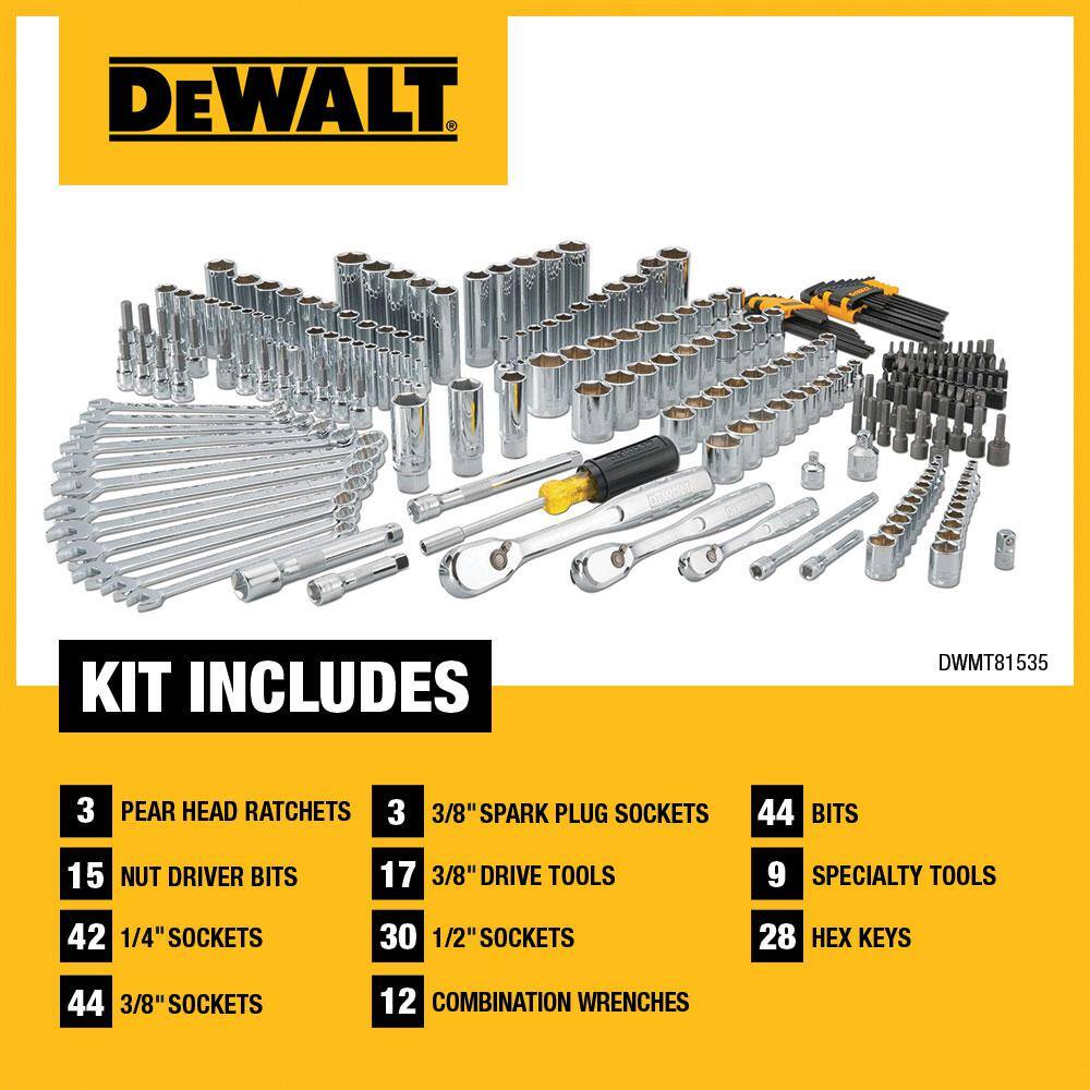 DEWALT DWMT81535 Mechanics Tool Set (247-Piece)