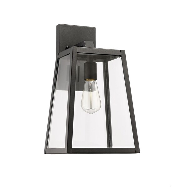 Chloe 1-light Textured Black Outdoor Wall Light Shopping - The Best Deals on Outdoor Wall Lanterns | 28993230