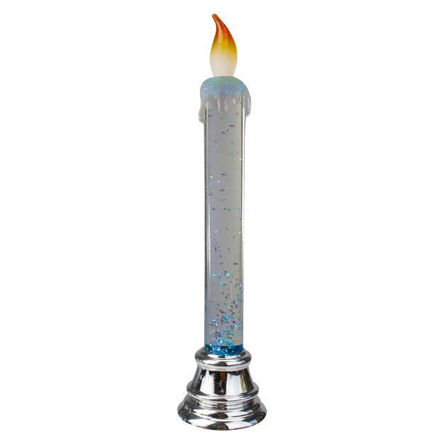 Northlight Glittered Led Flameless Christmas Candle 9 25 Inch