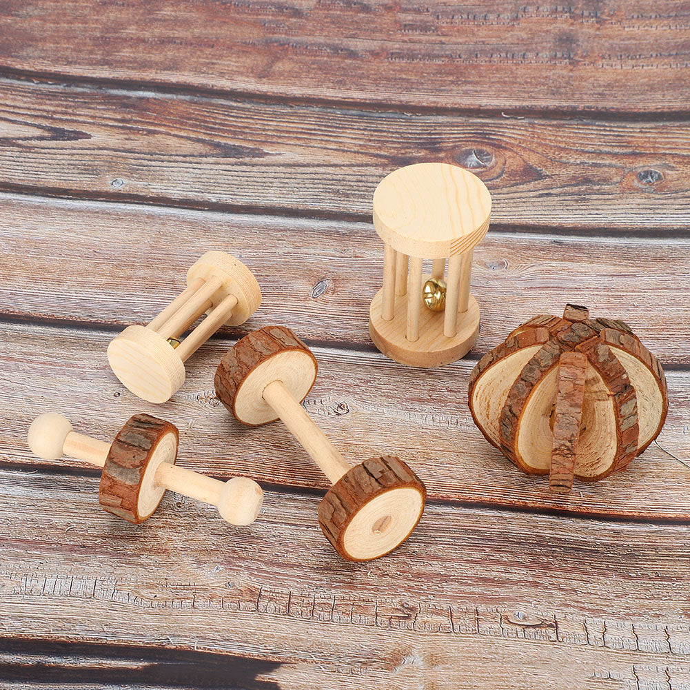 Hamster Toy， Small Pet Toy， Cylindrical Toys Wooden Household For  For Hamster For Guinea Pig Pet Store