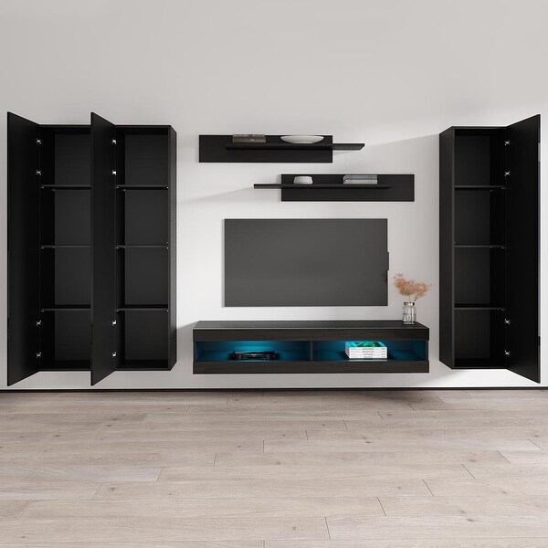 Fly CD1 34TV Wall Mounted Floating Modern Entertainment Center