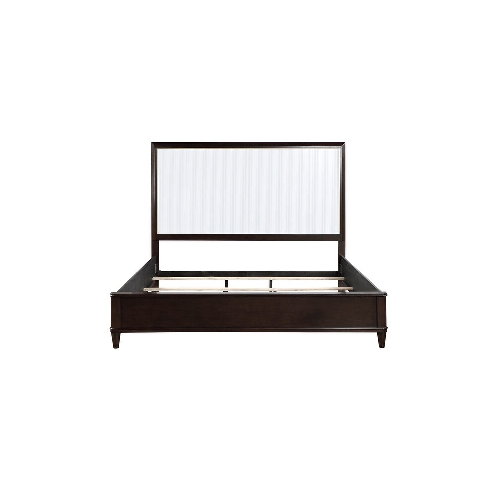 Eden 5 Piece White Espresso Panel Bedroom Set