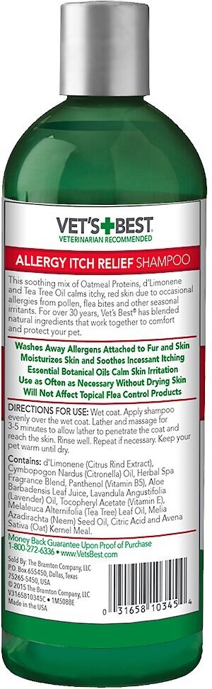 Vet's Best Allergy Itch Relief Shampoo for Dogs