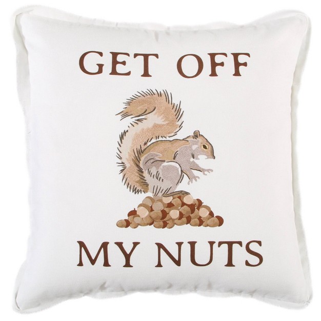 Oversize Squirrel Square Throw Pillow Cover Rizzy Home