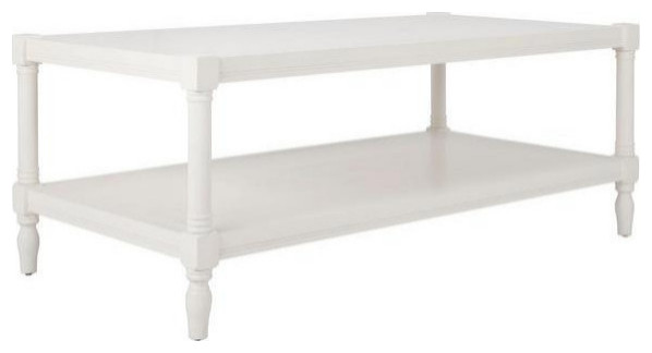 Nicole Coffee Table  White   Traditional   Coffee Tables   by Rustic Home Furniture Deco  Houzz