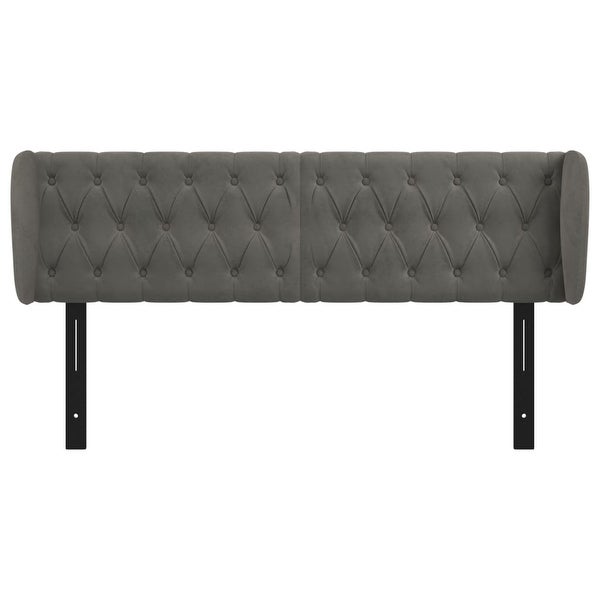 vidaXL Headboard with Ears Light Gray 64.2