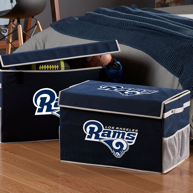 Franklin Sports Los Angeles Rams Large Collapsible Footlocker Storage Bin