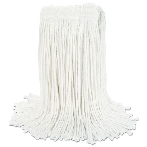 Boardwalk Cut-End Wet Mop Head | Rayon， No. 24， White | BWK2024REA