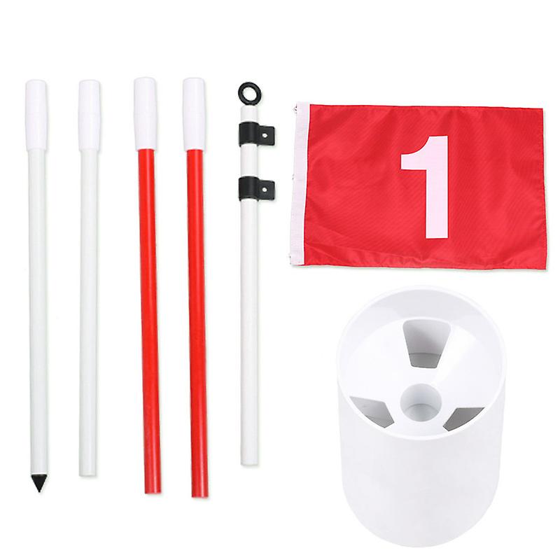 Golf Pin Flags Pro， Practice Putting Green Flagstick Hole Cup Set， Golf Flag Stick For Driving Range | Backyard | Indoor | Outdoor， Red Flag Numbered