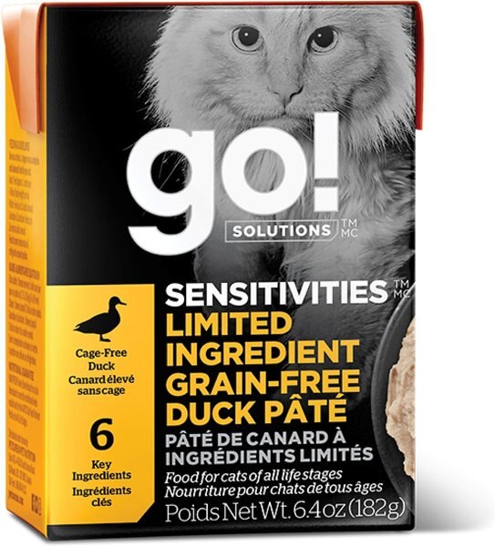 Go! SENSITIVITIES Limited Ingredient Grain-Free Duck Pate Cat Food