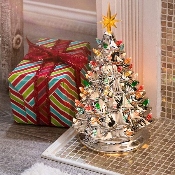 RJ Legend Cordless Hand Painted Ceramic Tree (9 Inch/ 15 Inch)