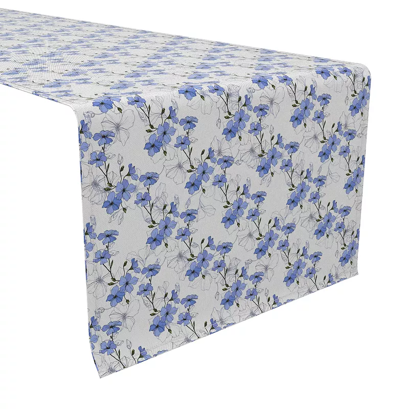 Table Runner， 100% Cotton， 16x90， Wild Flower Garden