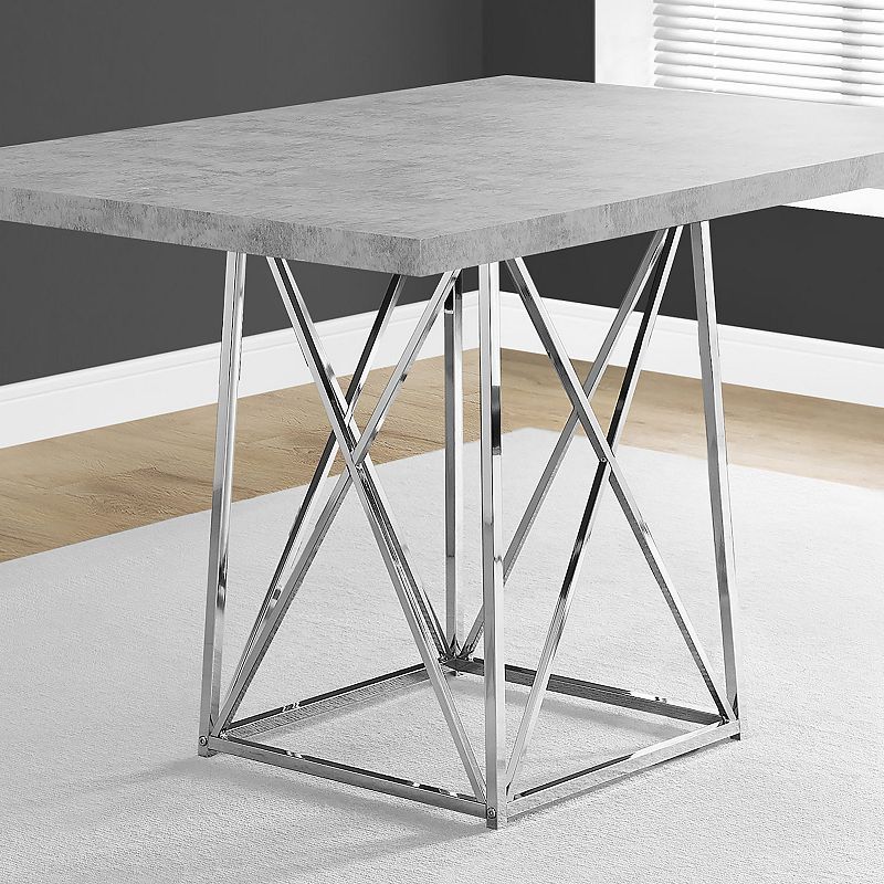 Monarch Contemporary X-Frame Dining Table