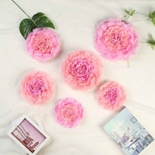 6Pcs Large Carnation Paper Flowers