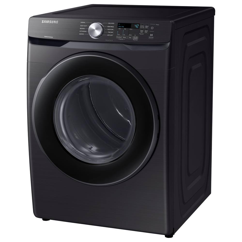  7.5 cu. ft. Stackable Vented Gas Dryer with Sensor Dry in Brushed Black DVG45T6000V