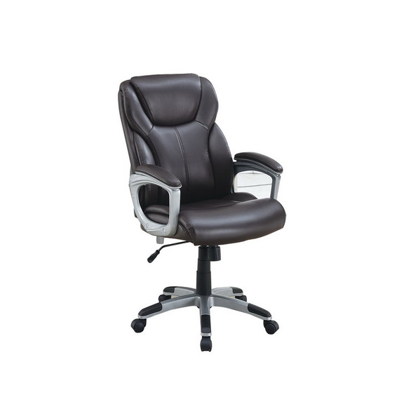 Adjustable Height Office Chair with PU Leather  Br...