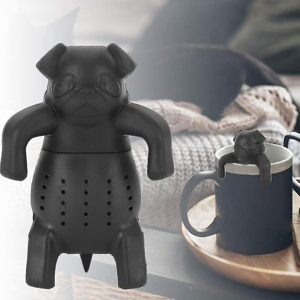 Dog Pug Shape Tea Infusers Loose Leaf Strainer Herbal and Fruit Tea Filter Diffuser Food Grade Silicon