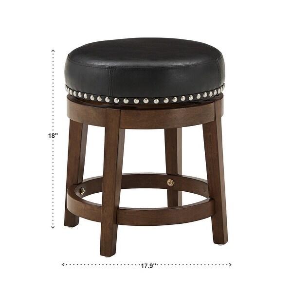 Westby Vinyl Backless Swivel Stools (Set of 2) by iNSPIRE Q Classic