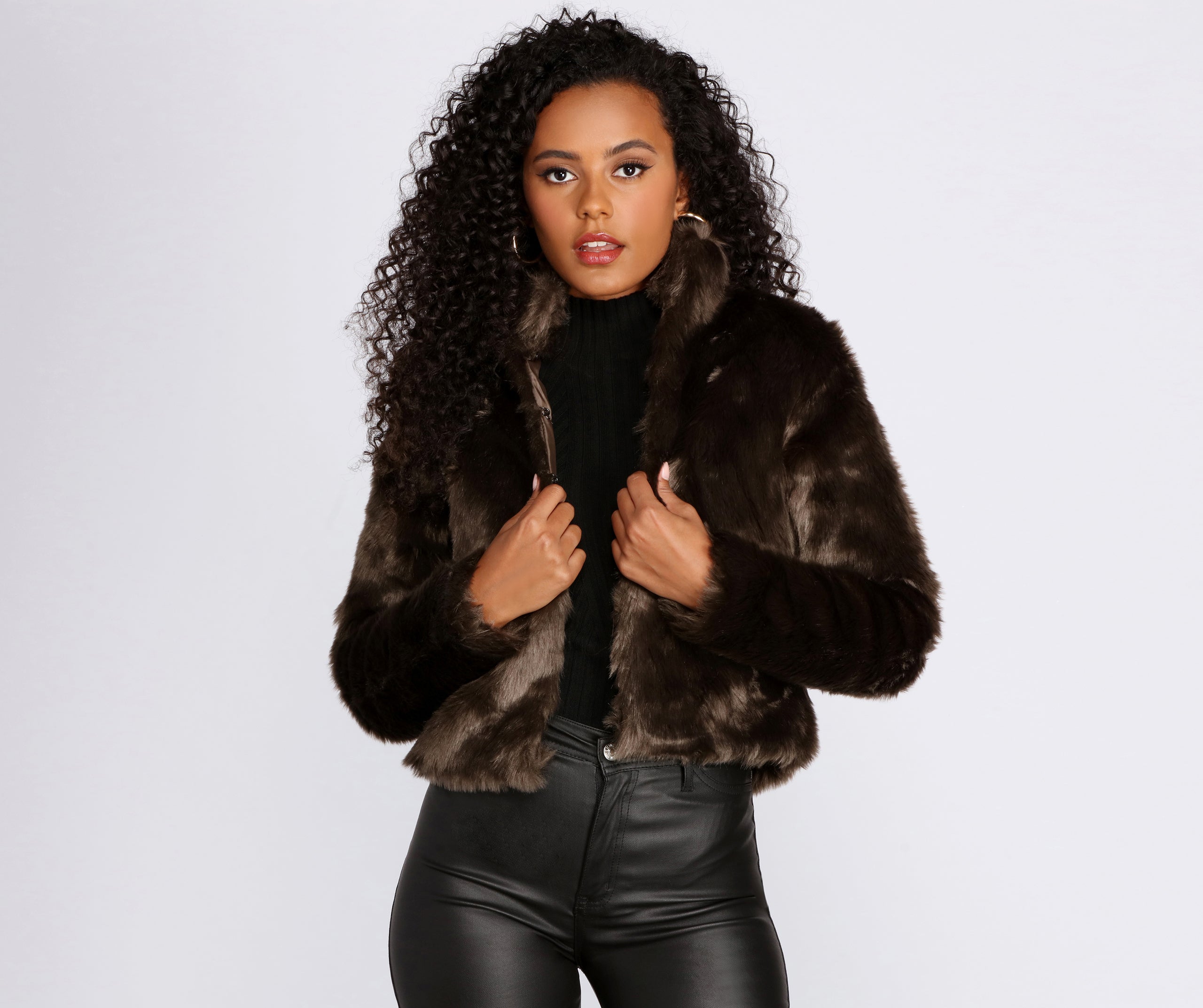 Feeling Fine Faux Fur Jacket