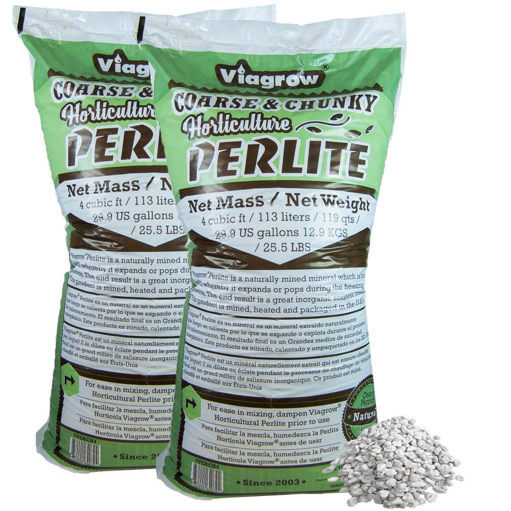 Viagrow 8 cu. ft.238 qt.226 l59.8 Gal.25.8 kg Perlite Coarse and Chunky Grade (2-Pack) VPERCH4-2