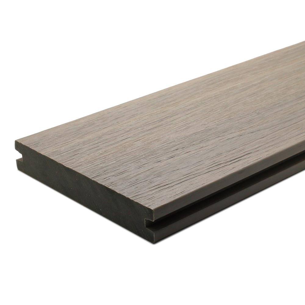 NewTechWood UltraShield Naturale Magellan 1 in. x 6 in. x 16 ft. Roman Antique Solid with Groove Composite Decking Board (49-Pack) US01-16-N-AT-49