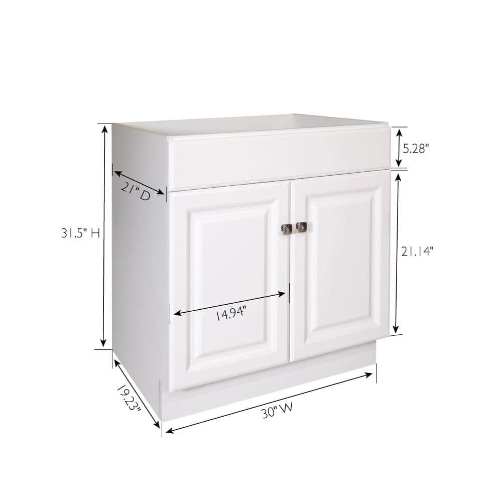 Design House Wyndham 30 in 2Door Bath Vanity Cabinet Only in White