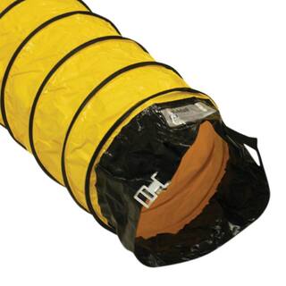 Rubber-Cal 20 in. D x 25 ft. Coil Flexible Ducting Air Ventilator Yellow 01-184-20