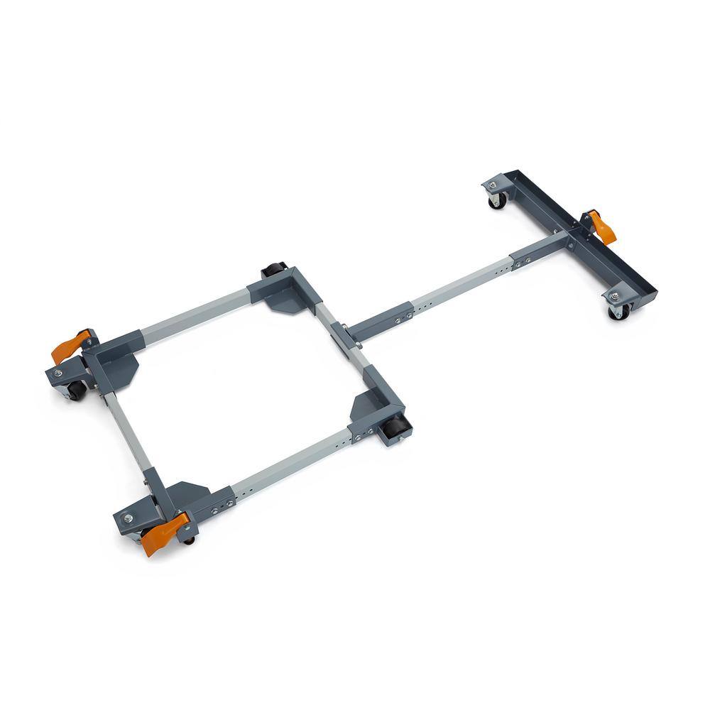 BORA Steel Super Duty 1500 lb. Capacity Universal Mobile Base + 32-45 in. Adjustable T-Extension Combo PM-3750