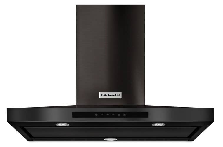 KitchenAid 36 PrintShield Black Stainless Steel Wall-Mount Canopy Hood