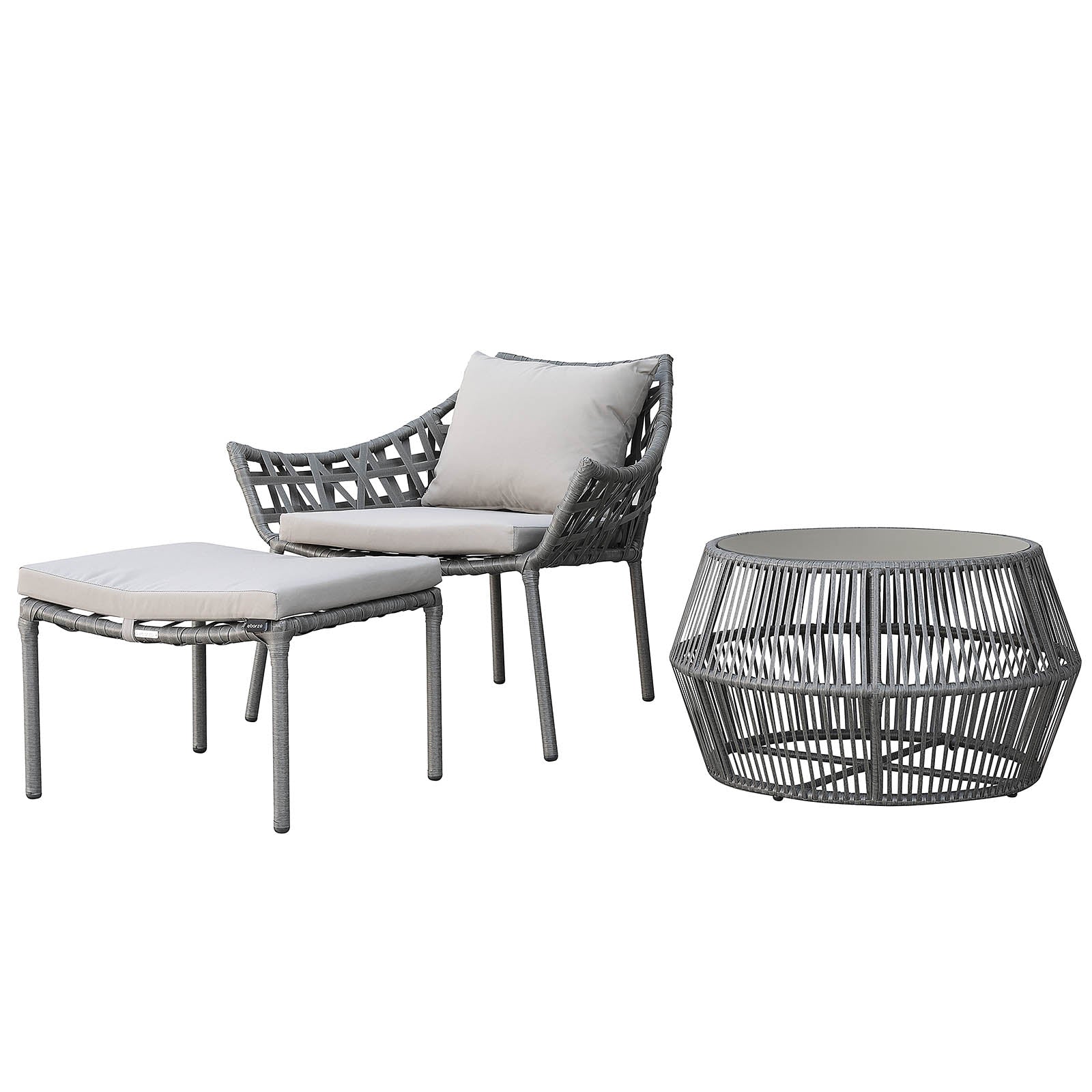 Outdoor  Lounge Chair & Ottoman 09820502