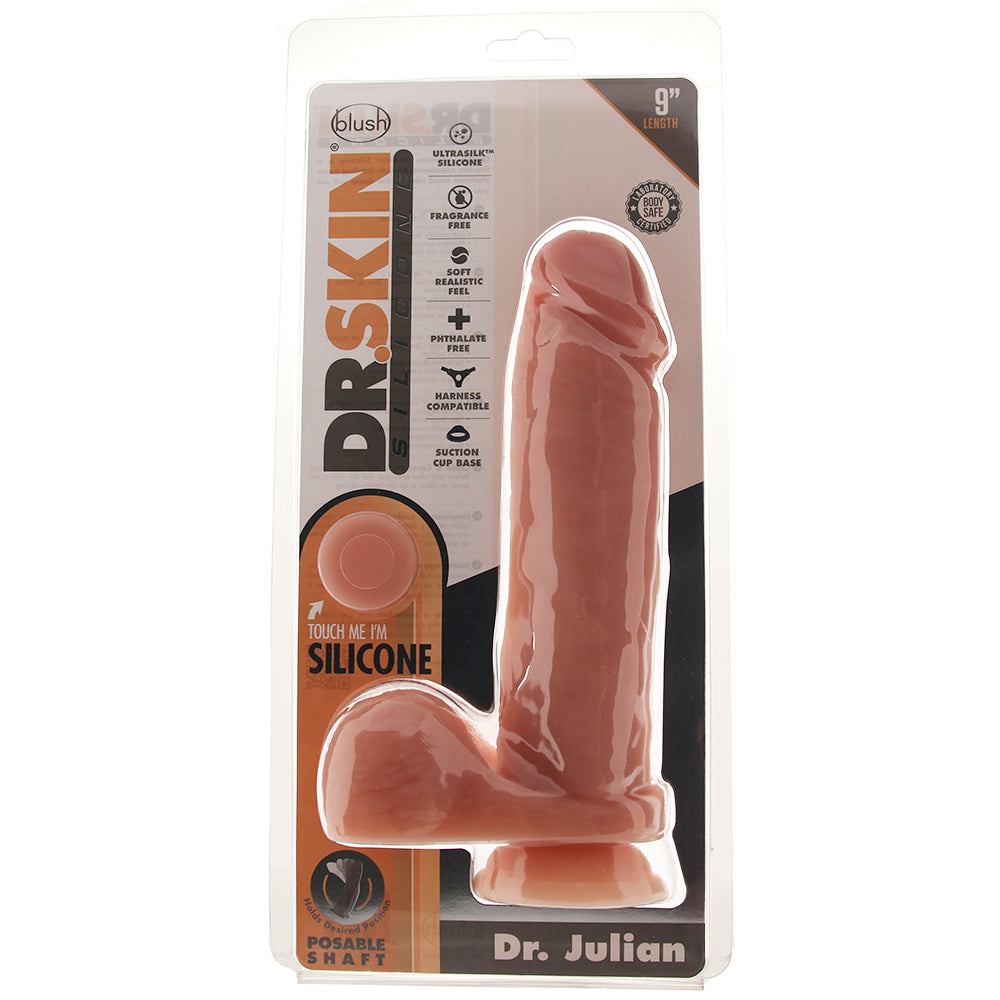 Dr. Skin Dr. Julian 9 Inch Silicone Dildo in Vanilla