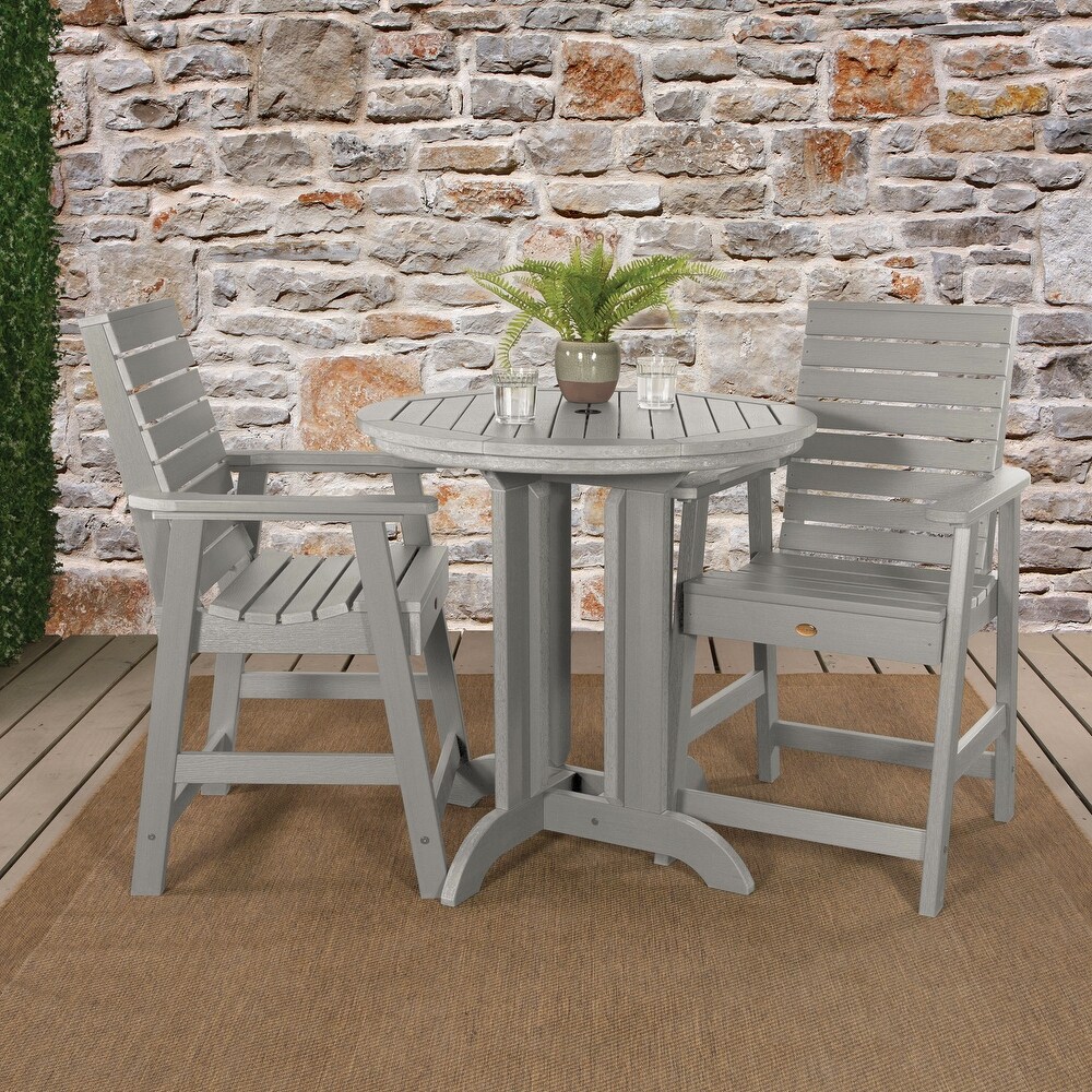 Weatherly 3 piece Outdoor Dining Set   36\