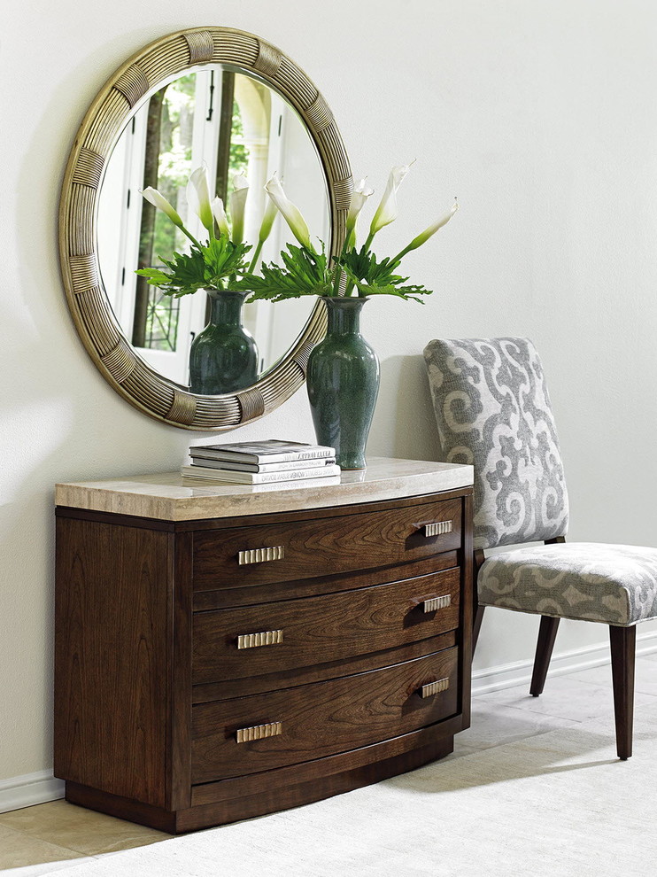 Emma Mason Signature Daria Shayla Pershing Bachelors Chest in Mocha   Transitional   Accent Chests And Cabinets   by Emma Mason  Houzz