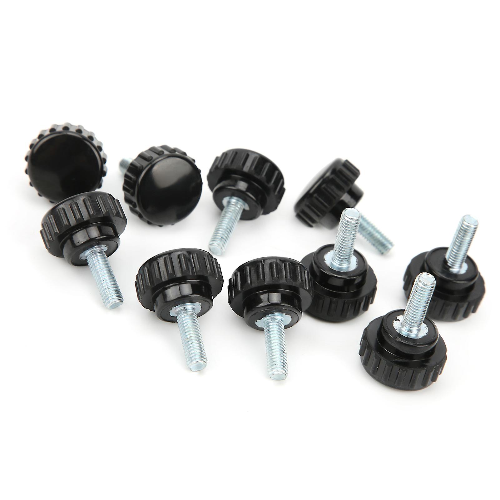 10 Pcs M5 Clamping Screw Knob Straight Thread Knobs Black Plastic Screw On Handle Clamping Knob For Mechanical Equipment