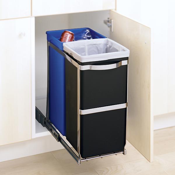 simplehuman 92 gal 2Bin PullOut Recycle Bin