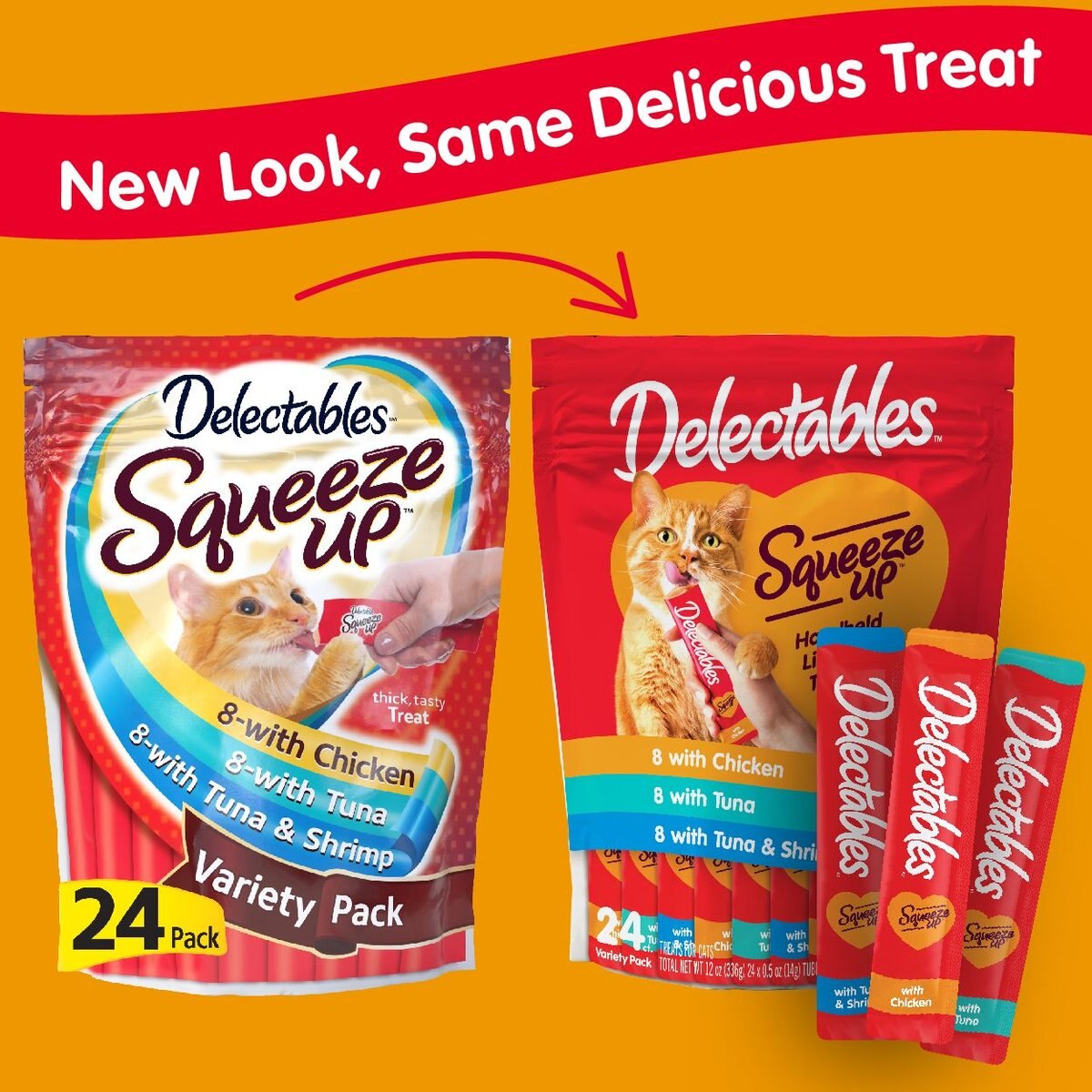 Hartz Delectables Squeeze Up Variety Pack Lickable Cat Treats