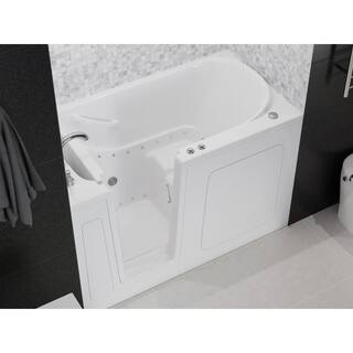 Universal Tubs HD Series 32 in. x 60 in. Left Drain Quick Fill Walk-In Air Tub in White HD3260LWA