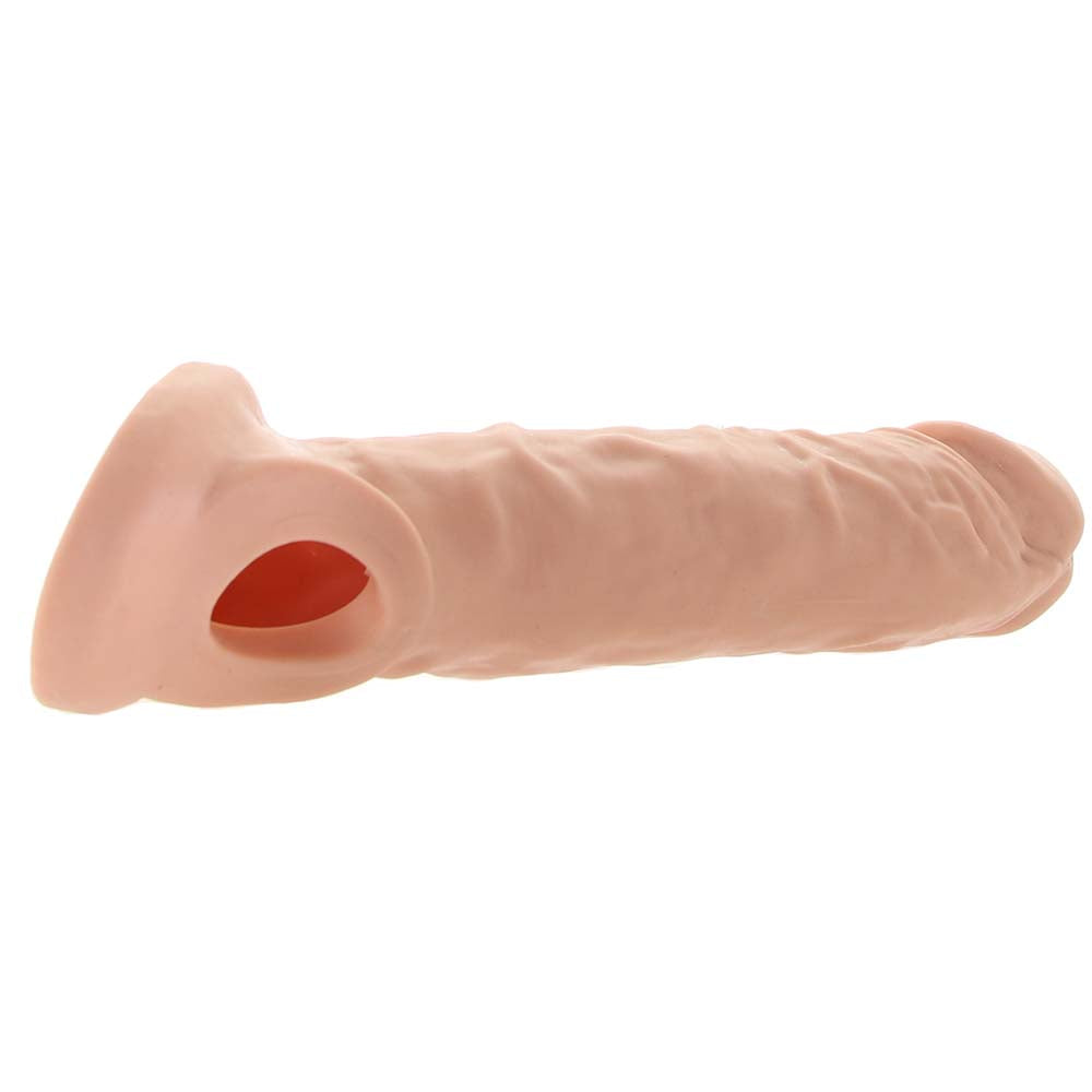 RealRock Penis Sleeve 9 Inch Extender in White