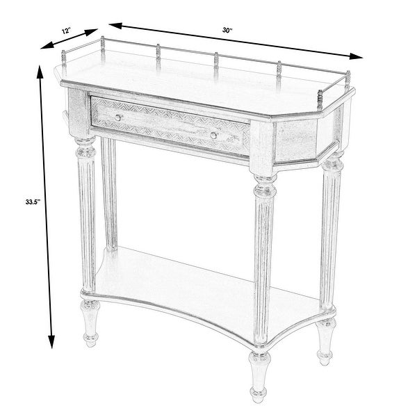 Charleston One Drawer Console Table