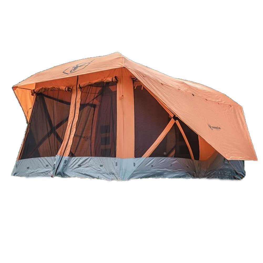 T4 Plus 8 Person with Screen Room Camping Tent,  Sunset Orange