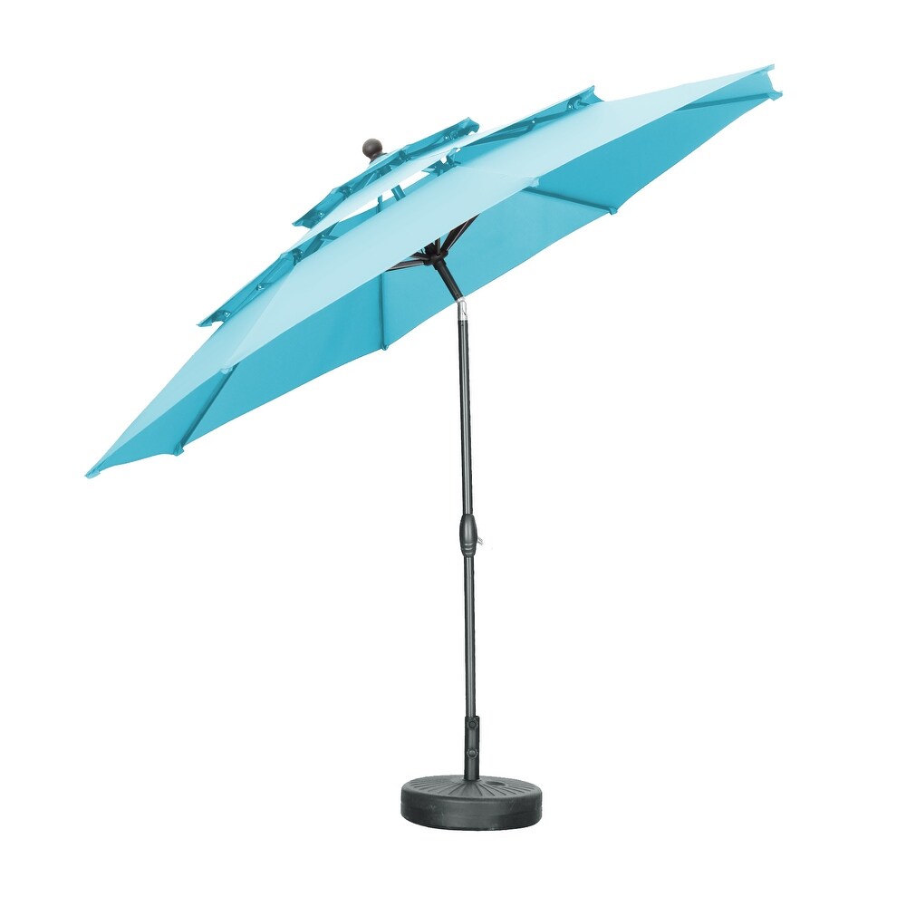 Ainfox 10ft Patio Umbrella 3 tier Outdoor Umbrella (No Base)