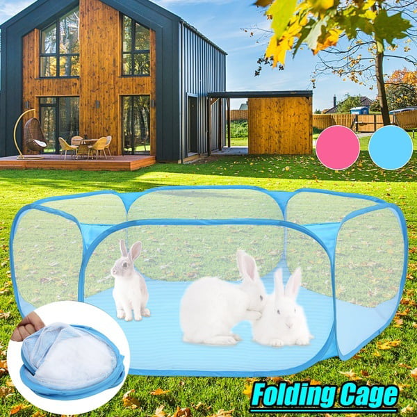 willkey Pet Play Portable O Indoor/Outdoor Small Animal Cage Tent Fence for Children Hamster Chinchillas and Guinea-Pigs