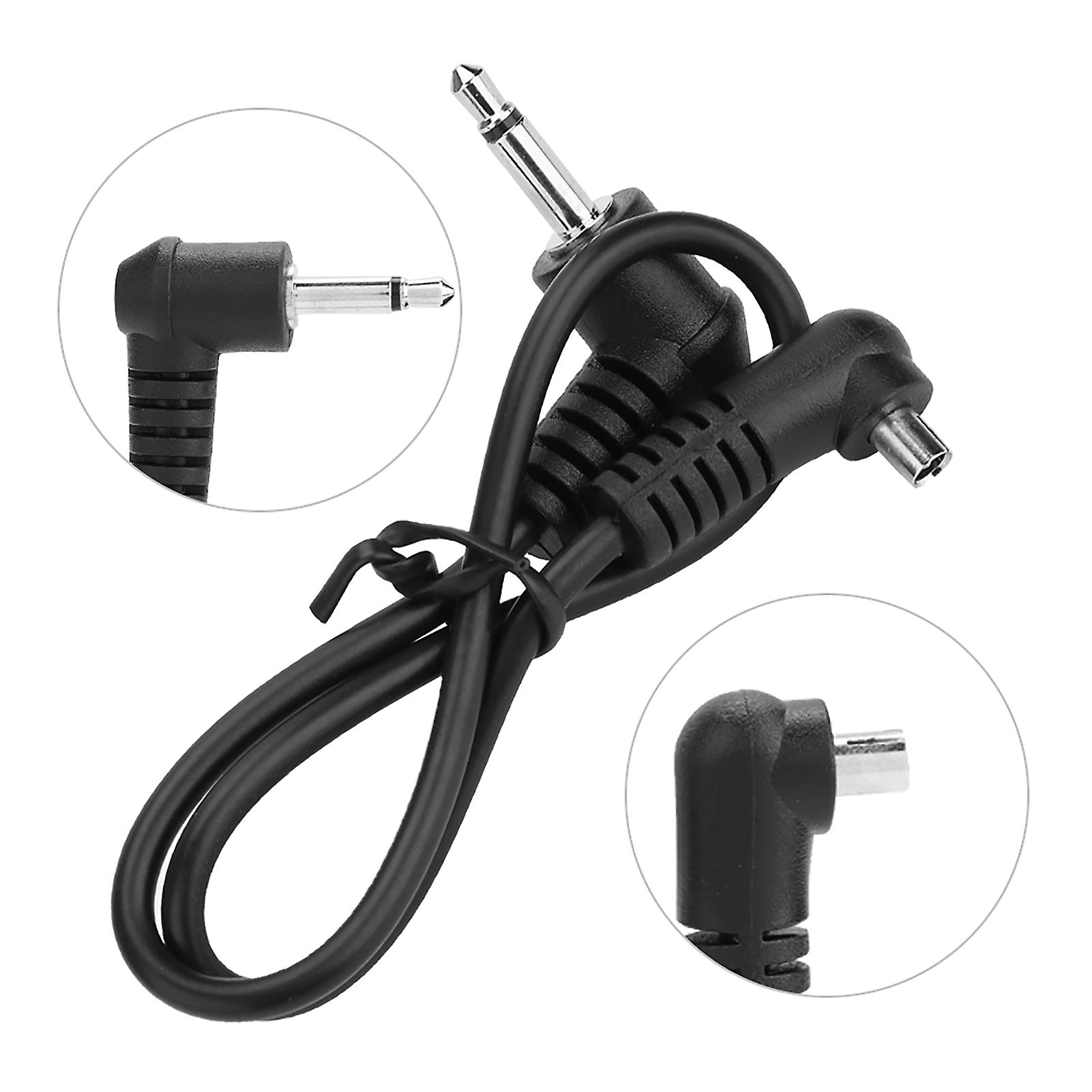 3.5mm Jack Plug Flash Sync Cable Cord With Screw Lock To Male Flash Pc