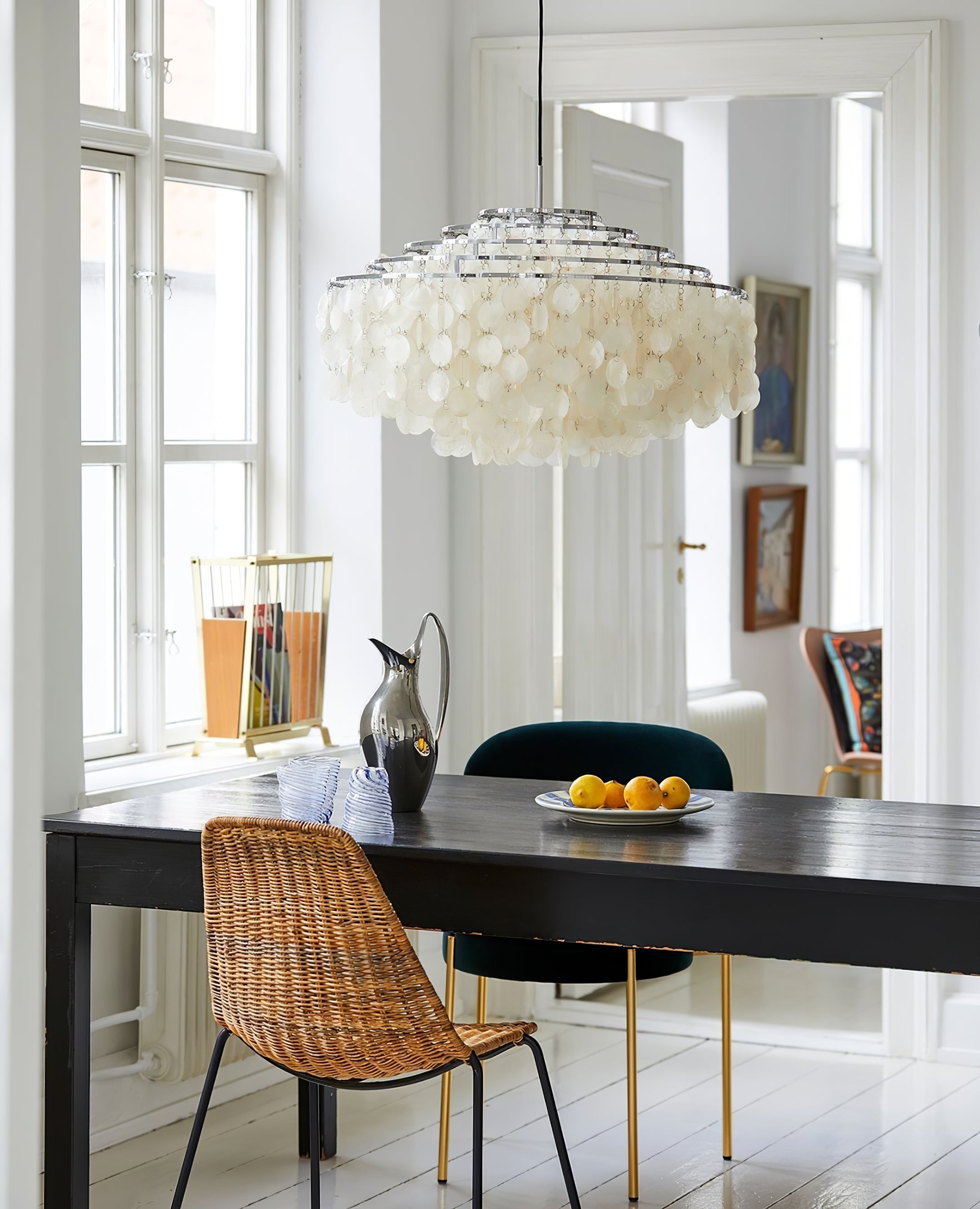 Round Shell Chandelier