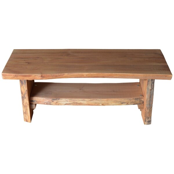 Live Edge Locust Wood Sunrise Thicket Coffee Table