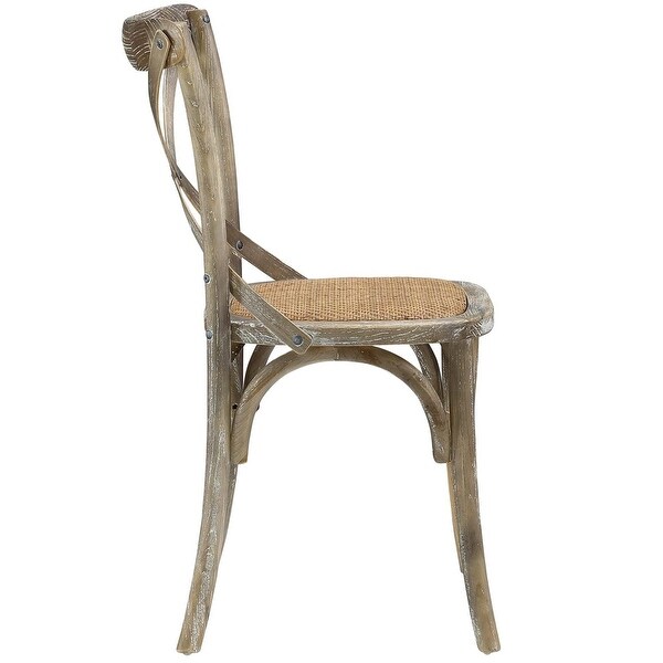 Winston Country Style Cross Back Grey Dining Chair